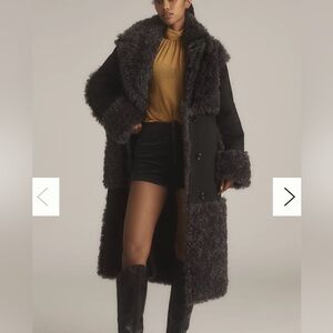 Stand Studio Becky Coat NWT, Black/Lead Gray, Size FR 34 / US 2